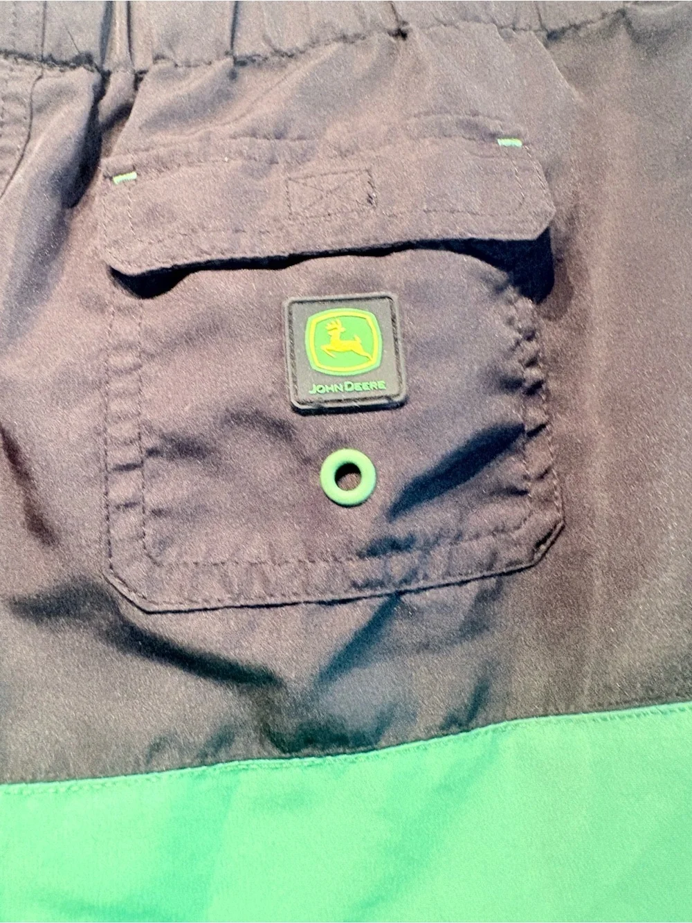 John Deere Black and Green Boys Shorts